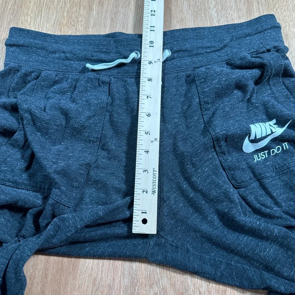 Nike Joggers Women Medium Black Heather Just Do It Gym Sweatpants
